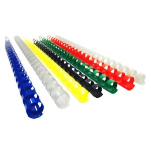 Plastic Binding Spirals (Comb) 21 Rings - Colored
